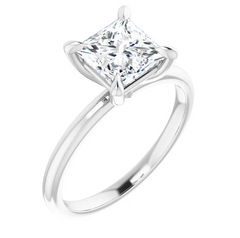 1 Ct Natural Diamond 14K Gold Solitaire Engagement Ring