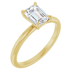 1 Ct Natural Diamond 14K Gold Solitaire Engagement Ring