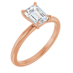 1 Ct Natural Diamond 14K Gold Solitaire Engagement Ring