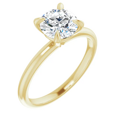 1 Ct Natural Diamond 14K Gold Solitaire Engagement Ring
