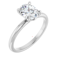 1 Ct Natural Diamond 14K Gold Solitaire Engagement Ring