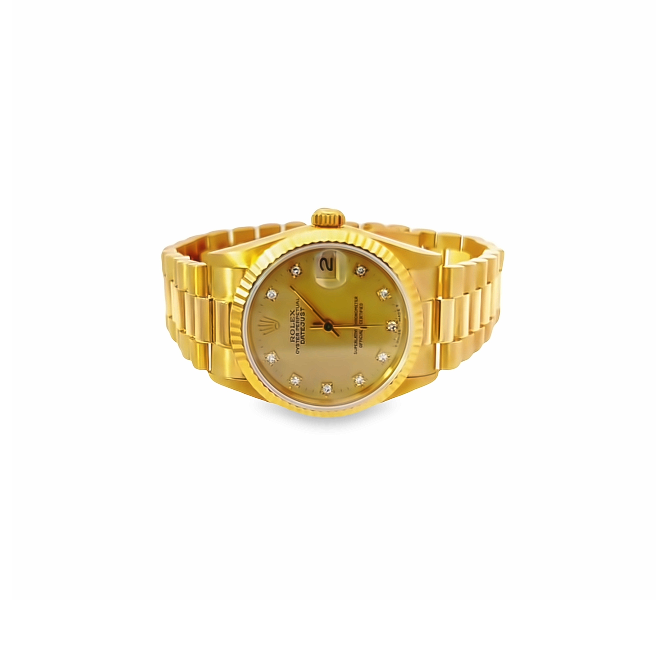 18K Yellow Gold Pre- Owned Rolex Oyster Perpetual DateJust (Brand New Condition)