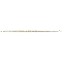 Dainty Baguette Diamond Tennis Bracelet set in 14k Gold