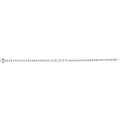 Dainty Baguette Diamond Tennis Bracelet set in 14k Gold