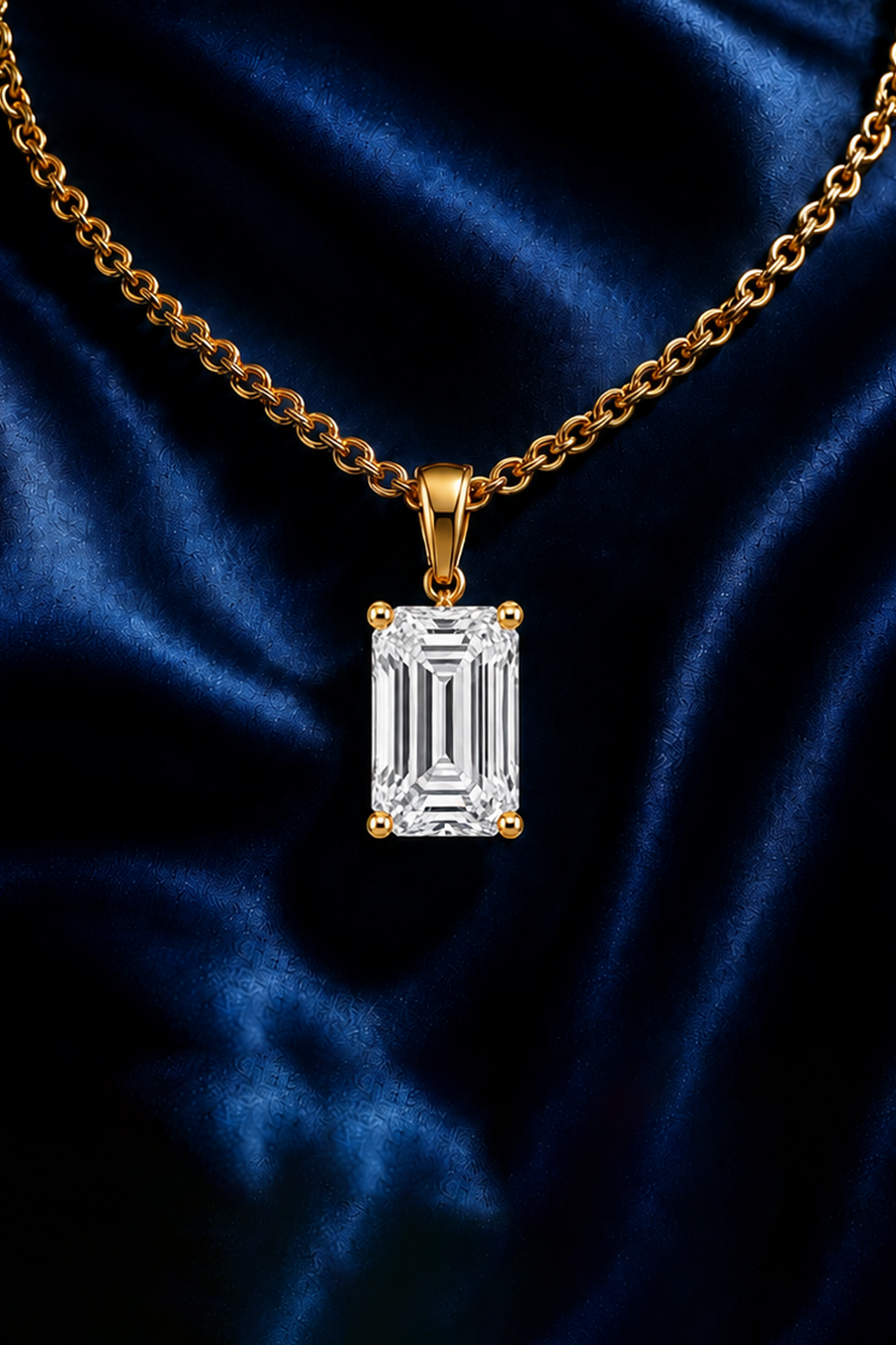 Elongated Cushion diamond ring