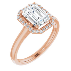 14K Solid Gold 2 CTW Natural Diamond Engagement Ring