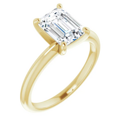 2 Ct Natural Diamond 14K Gold Solitaire Engagement Ring