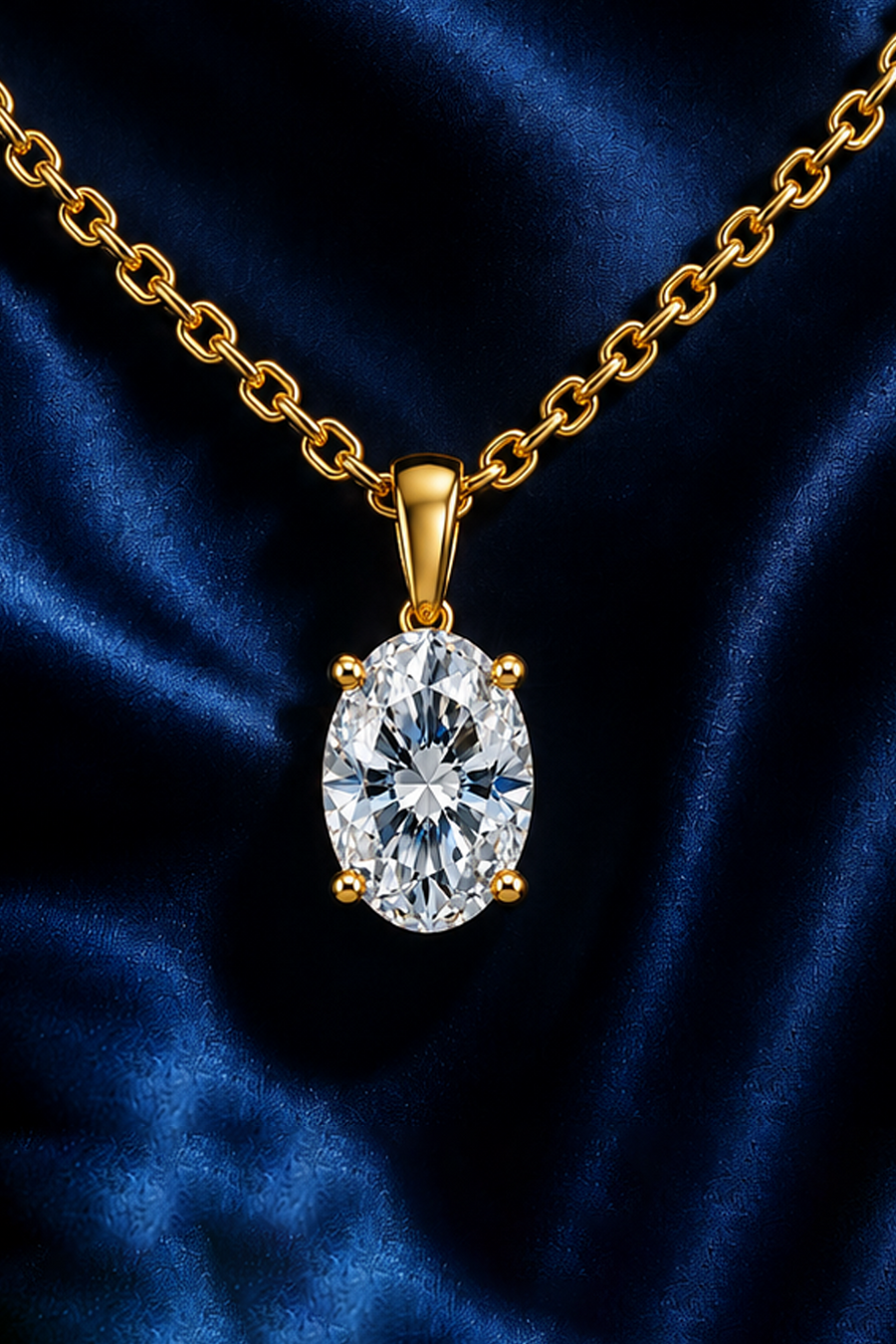 Oval diamond ring