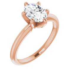2 Ct Natural Diamond 14K Gold Solitaire Engagement Ring
