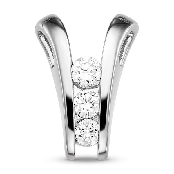 14K Yellow Gold V-Design Diamond Dainty Pendant (0.25 ctw) - PDW10013