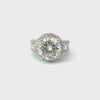14K White Gold Round Diamond Engagement Ring