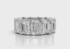6ct Emerald Cut Diamond Eternity Wedding Band Set in 14k Gold