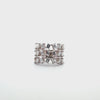 14K White Gold Baguette Diamond Cluster Ring (2.80 ct)