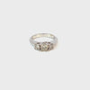 14k White Gold Diamond 1.20 CT. T.W. Princess-Cut Diamond Three Stone Engagement Ring 14 1.20c