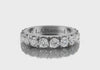 2.5ct Round Cut Diamond Half Eternity Wedding Band - Set in 14k Gold