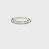 14K White Gold Marquise & Round Diamond Ring (0.83 ct)