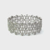 14K White Gold Diamond Bangle Bracelet 4.5ct