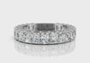 3.5ct Emerald Cut Half-Eternity Wedding Band Set in 14k Gold