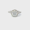 14K White Gold Halo-Style Engagement Ring