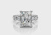 8ct Emerald Cut Solitaire Eternity Diamond Engagement Ring