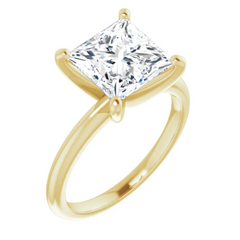 2 Ct Natural Diamond 14K Gold Solitaire Engagement Ring