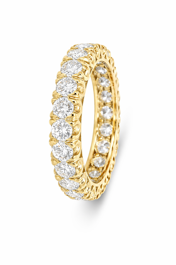 14K White Gold Round Diamond Eternity Ring (2.60 ct)