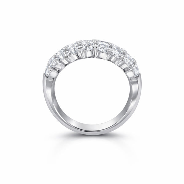 14K White Gold Round Diamond Ring (3.70 ct)