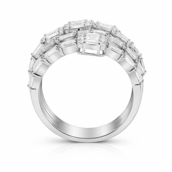 14K White Gold Diamond Ring (1.90 ct) - LA DIAMOND