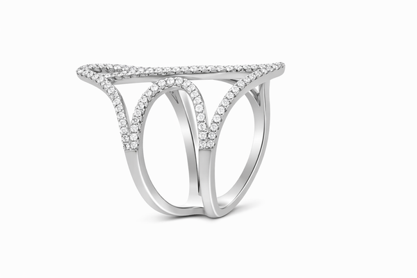 14K White Gold Diamond Ring