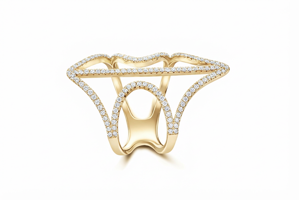 14K White Gold Diamond Ring