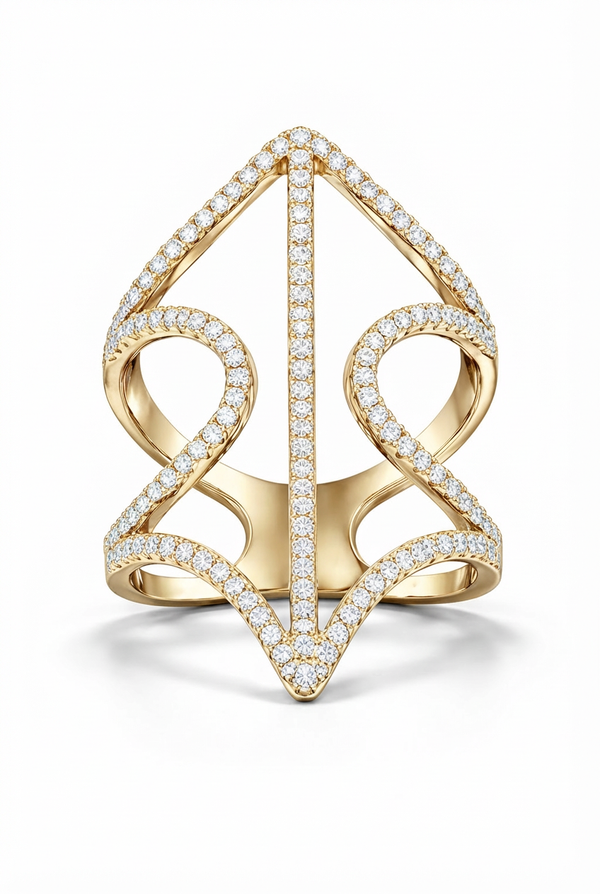 14K White Gold Diamond Ring