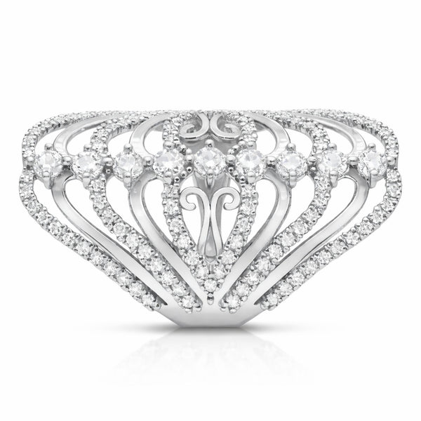 14K White Gold Diamond Ring (2.20 ct) - LA DIAMOND