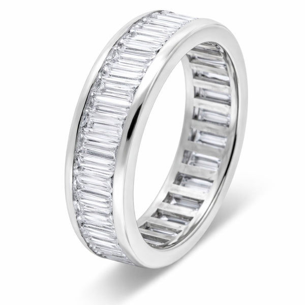 14K White Gold Baguette Diamond Ring (5.85 ct T.W.)
