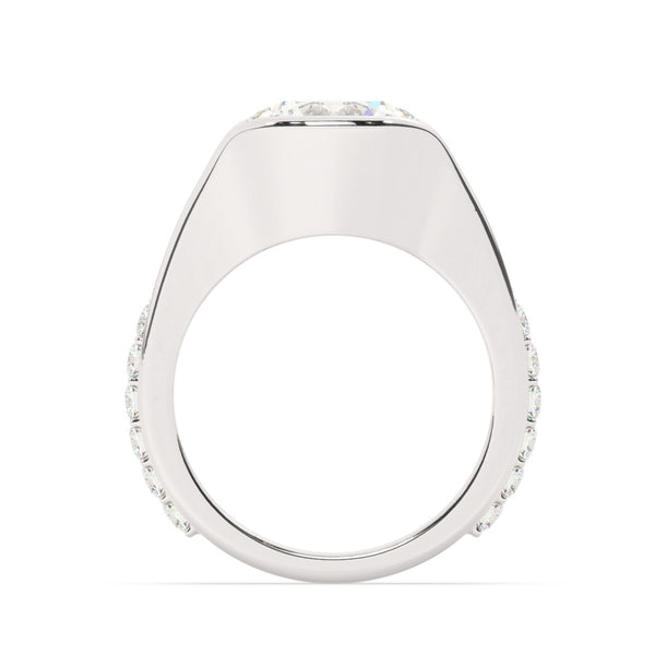 14K White Gold Round Diamond Engagement Ring (1.50 ct)