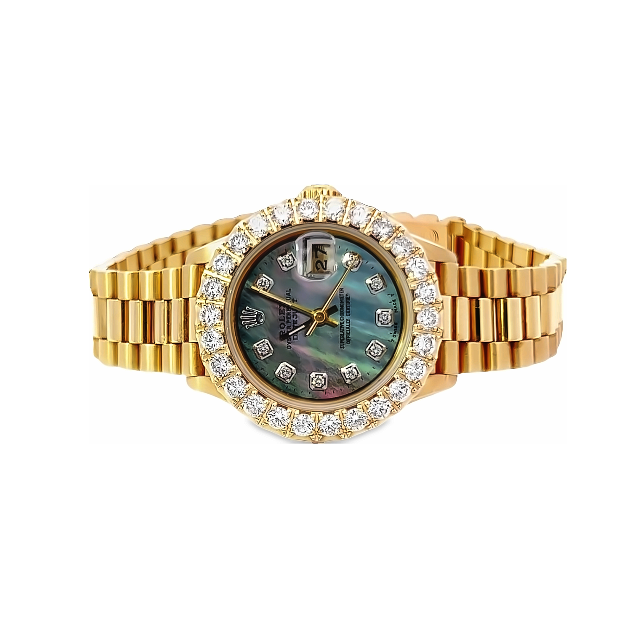 Pre owned online rolex diamond bezel