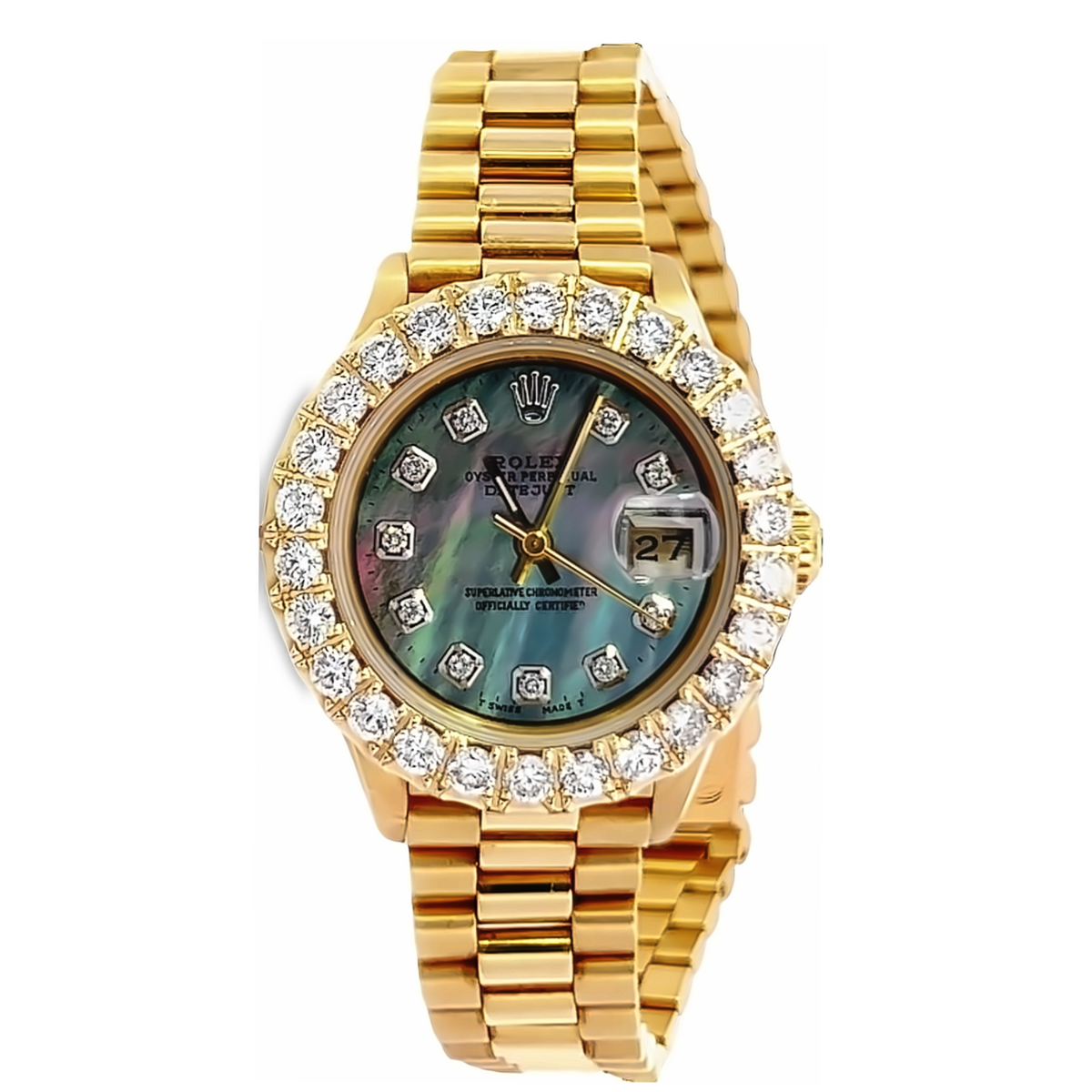 18K Yellow Gold Pre-Owned Rolex DateJust (Brand New Condition)