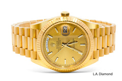 18K Yellow Gold Pre- Owned Rolex Day-Date