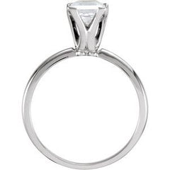 14K Solid Gold 1/4 CTW Natural Diamond Solitaire Engagement Ring