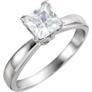 14K Solid Gold 1/2 CTW Natural Diamond Solitaire Engagement Ring
