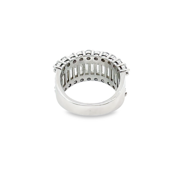14K White Gold Diamond Baguette & Round-Cut Wedding Band (1.75-2.15 ct T.W.)