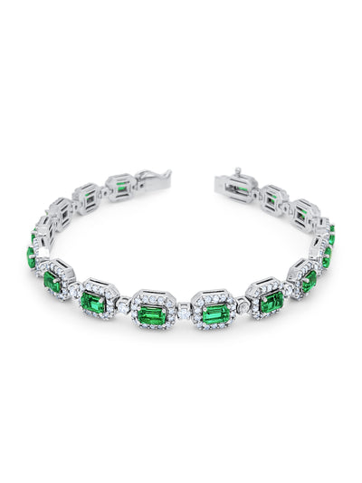 14K White Gold Diamond & Emerald Radiant-Cut Ring (11.57 ct)