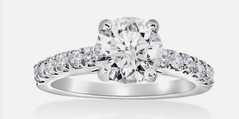 14K White Gold Diamond Ring