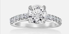 14K White Gold Diamond Ring