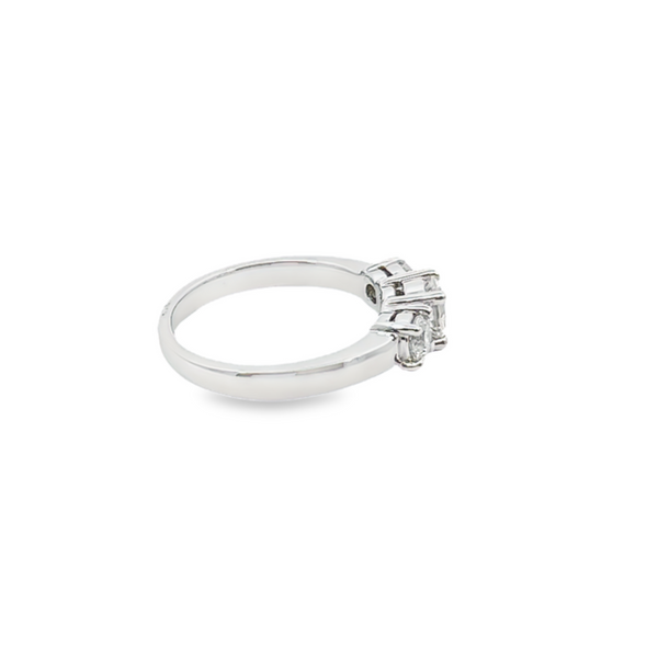 14K White Gold Diamond Round Cut Engagement Ring – 0.60ct