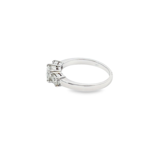 14K White Gold Diamond Round Cut Engagement Ring – 0.60ct