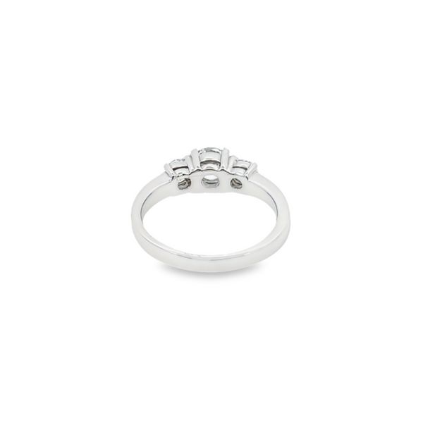 14K White Gold Diamond Round Cut Engagement Ring – 0.60ct
