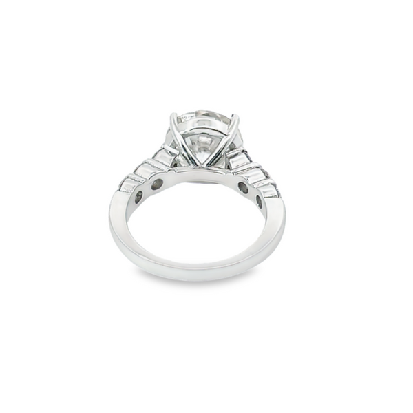 14K White Gold Diamond Round Cut Engagement Ring – 2.00ct
