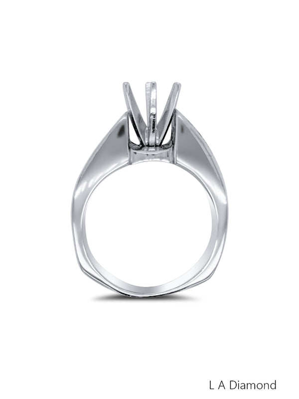 14K White Gold Multiple Radiant-Cut Diamond Engagement Ring (1.41 ct)