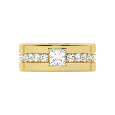 14K White Gold & Platinum Princess-Cut Diamond Wedding Band (1.37 ct T.W.)