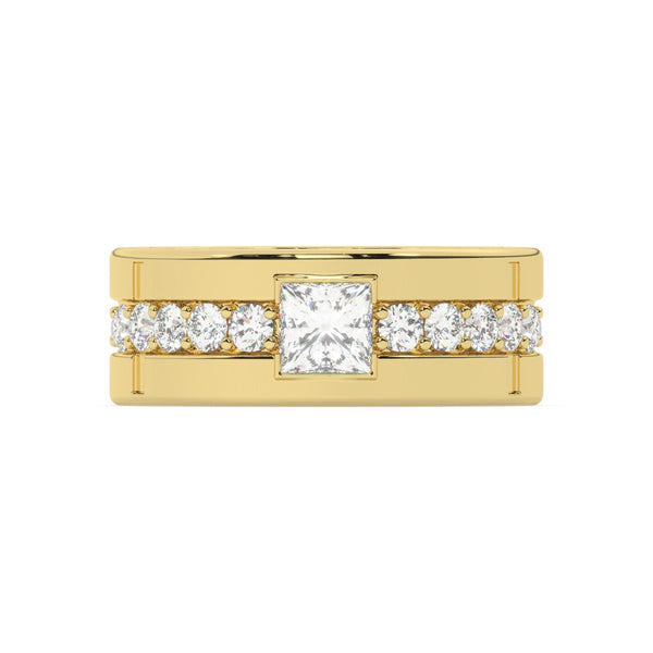 14K White Gold & Platinum Princess-Cut Diamond Wedding Band (1.37 ct T.W.)